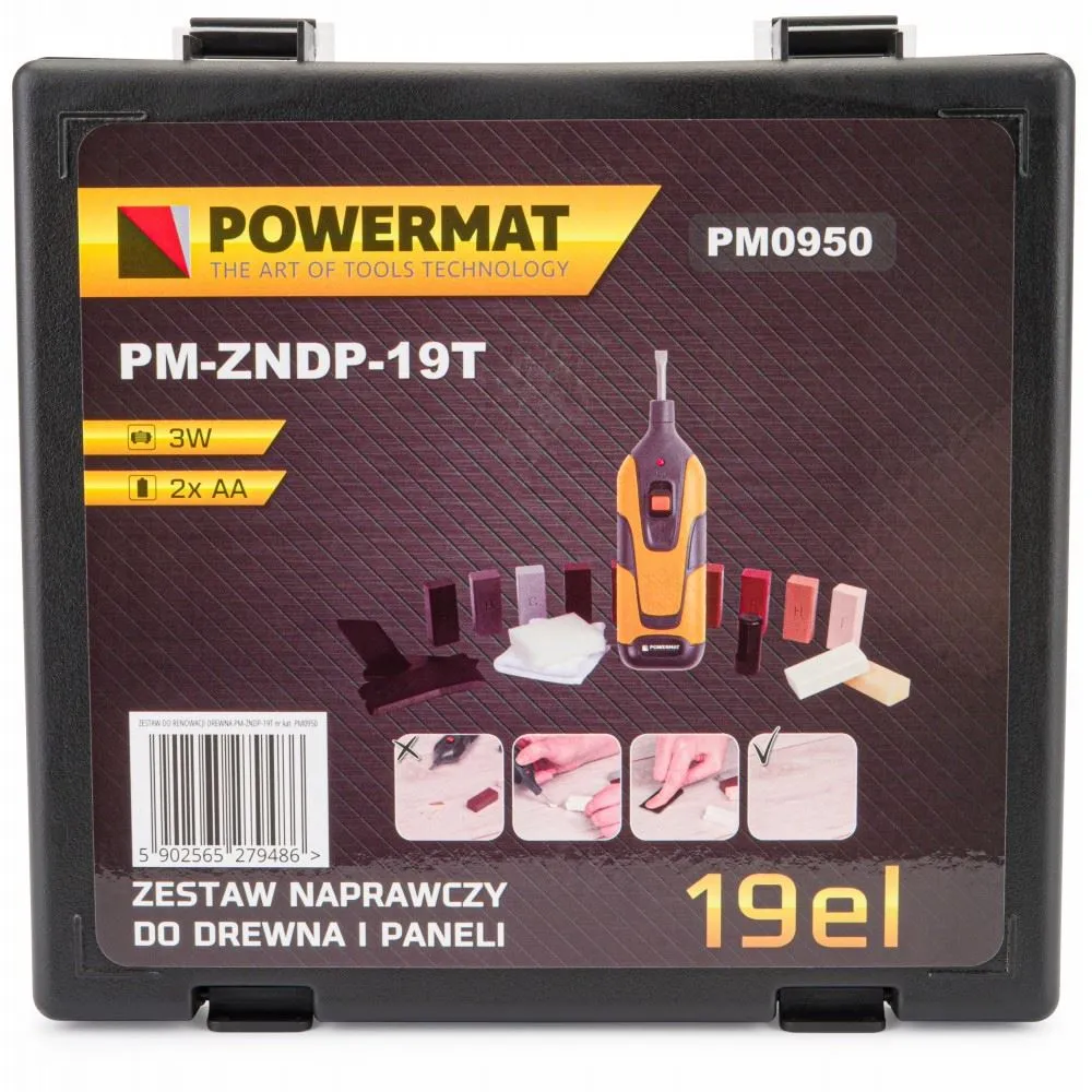 Sada na opravu dreva podláh nábytku 18ks PM-ZNDP-19T - POWERMAT