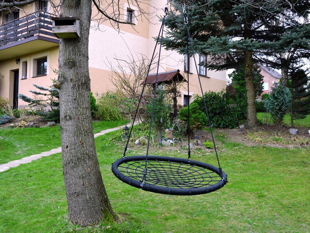 SkyFlyer Hojdačka Bocianie Hniezdo 120 cm, nosnosť 150kg, zelená
