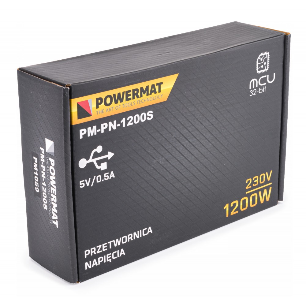 Menič napätia 12V/230 1200W PM-PN-1200S - POWERMAT