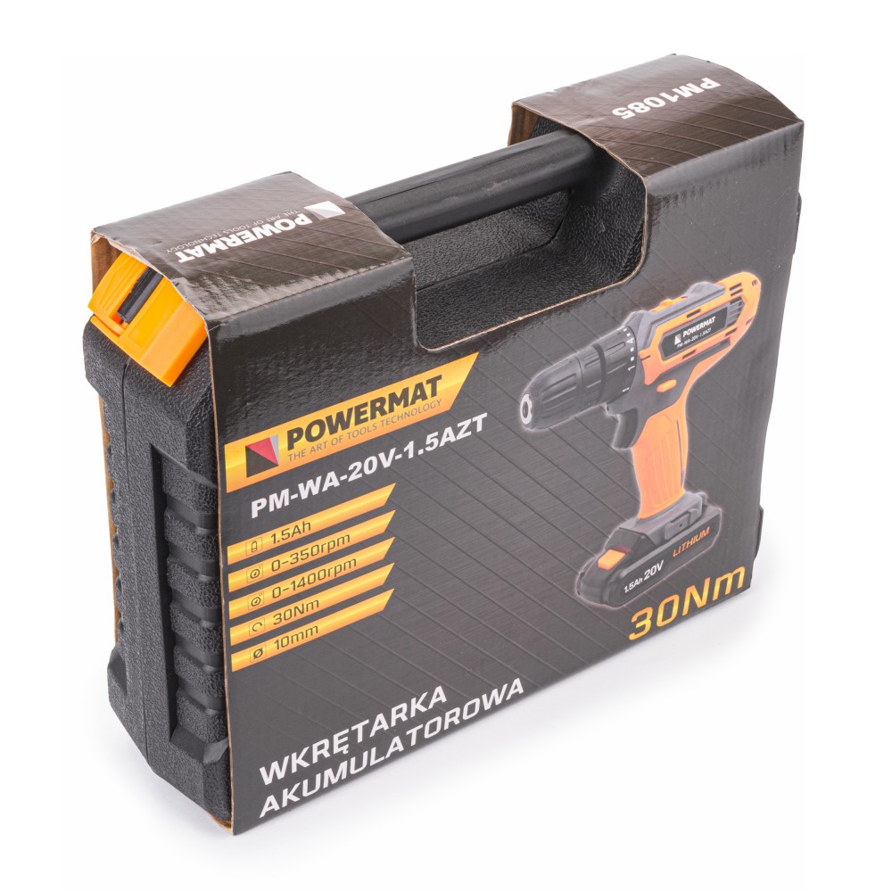 Aku skrutkovač 20V 2×1.5Ah 28ks - POWERMAT PM-WA-20V-1.5AZT