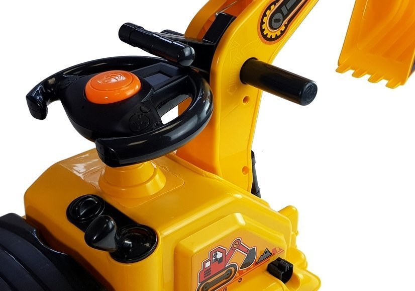 LeanToys Rýpadlo s pohyblivým ramenom, žltá