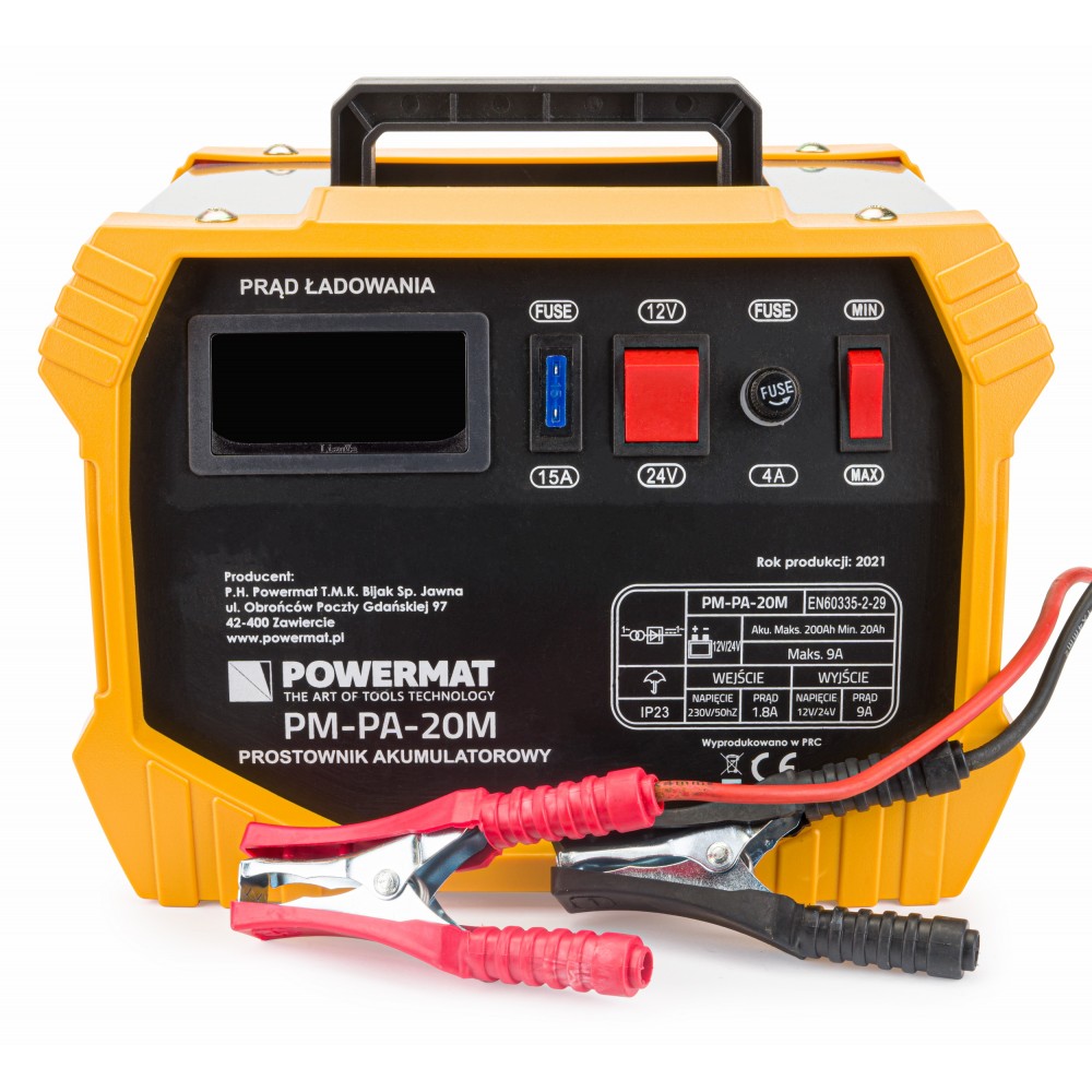Nabíjačka batérií 18A 12 / 24V PM-PA-20M - POWERMAT