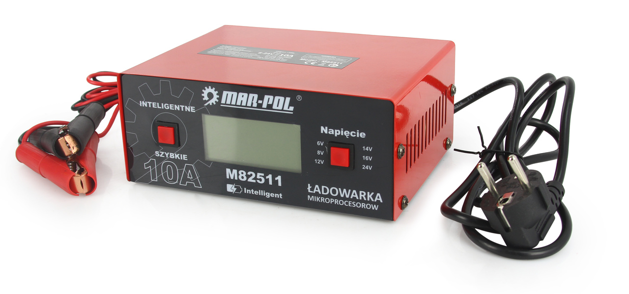 Mikroprocesorová nabíjačka 6V / 12V / 24V 10A - MAR-POL M82511
