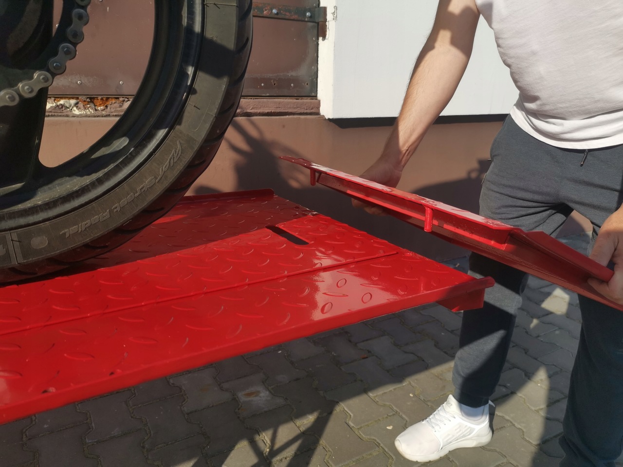 Plošinový zdvihák pre motocykle 450kg - MAR-POL M80105L