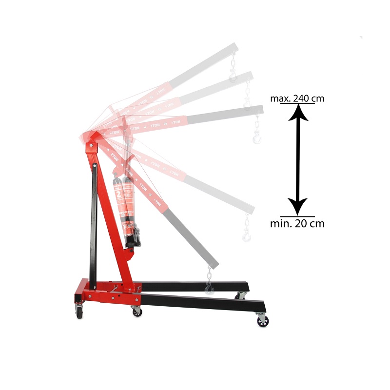 Hydraulický zdvihák motorov 2T + vyrovnávací záves - MAR-POL M80405-1