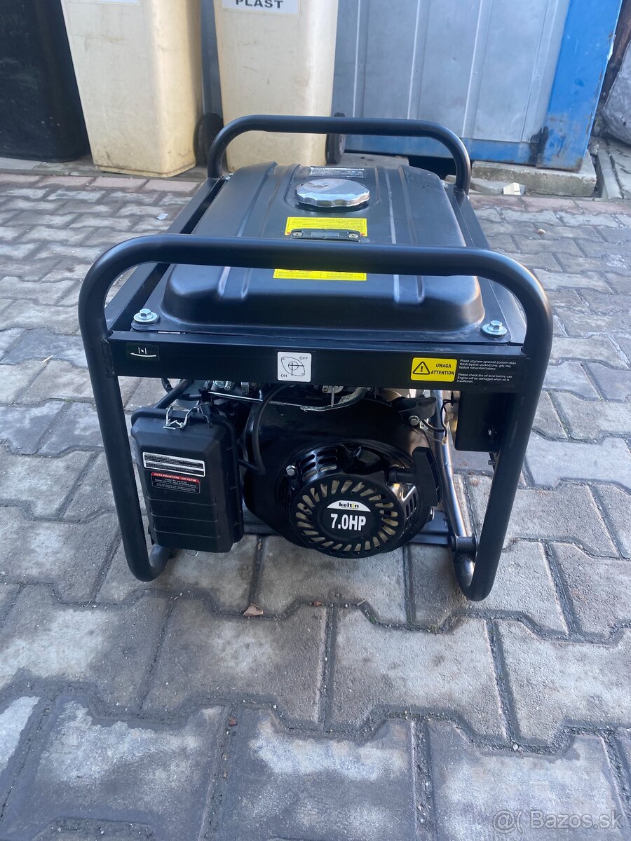 Elektrocentrála 3500W 4-takt 12/230/400 V s AVR - Keltin K00253, Použitý