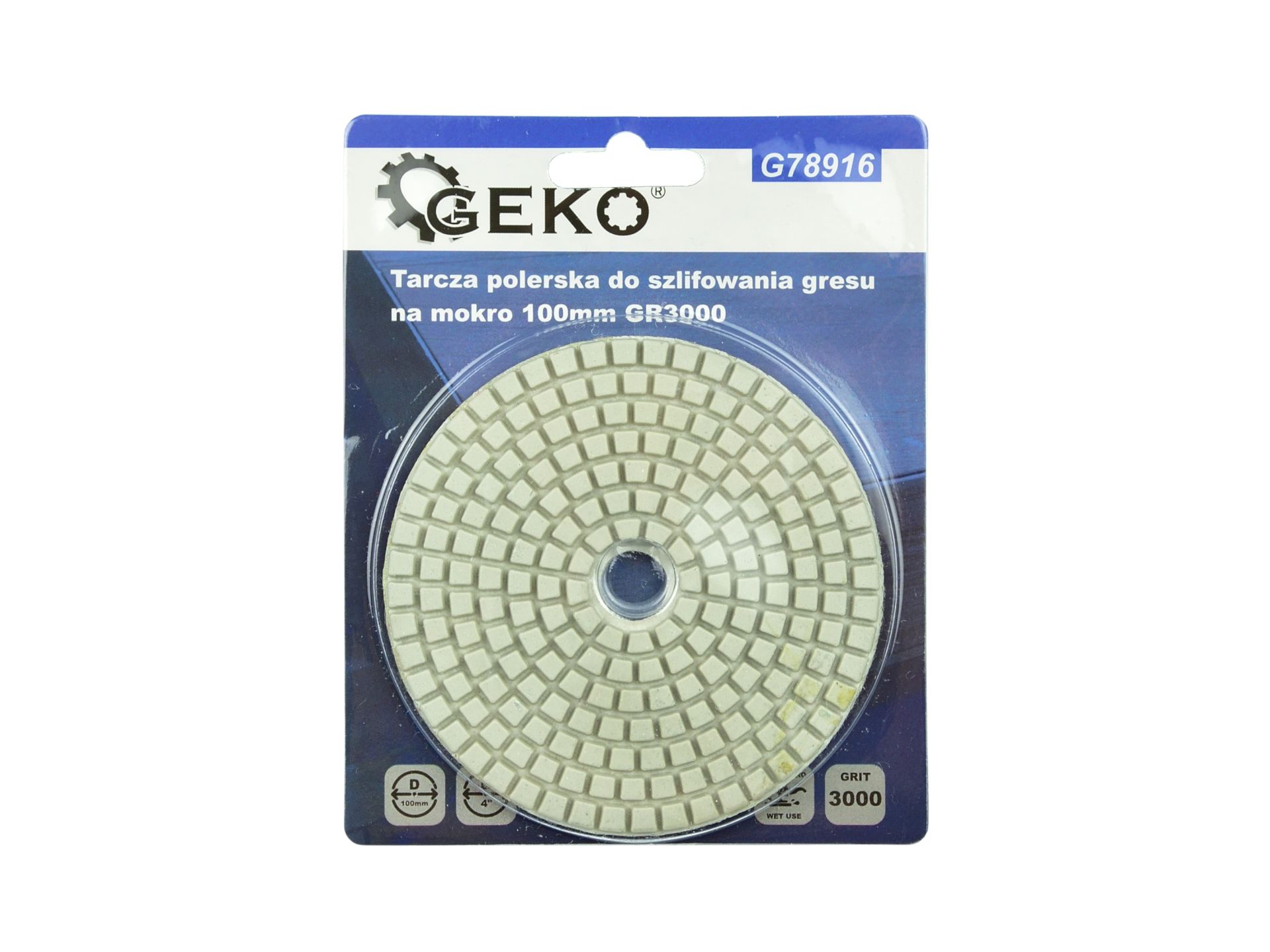 Leštiaci diamantový kotúč 100mm GR3000 - GEKO G78916