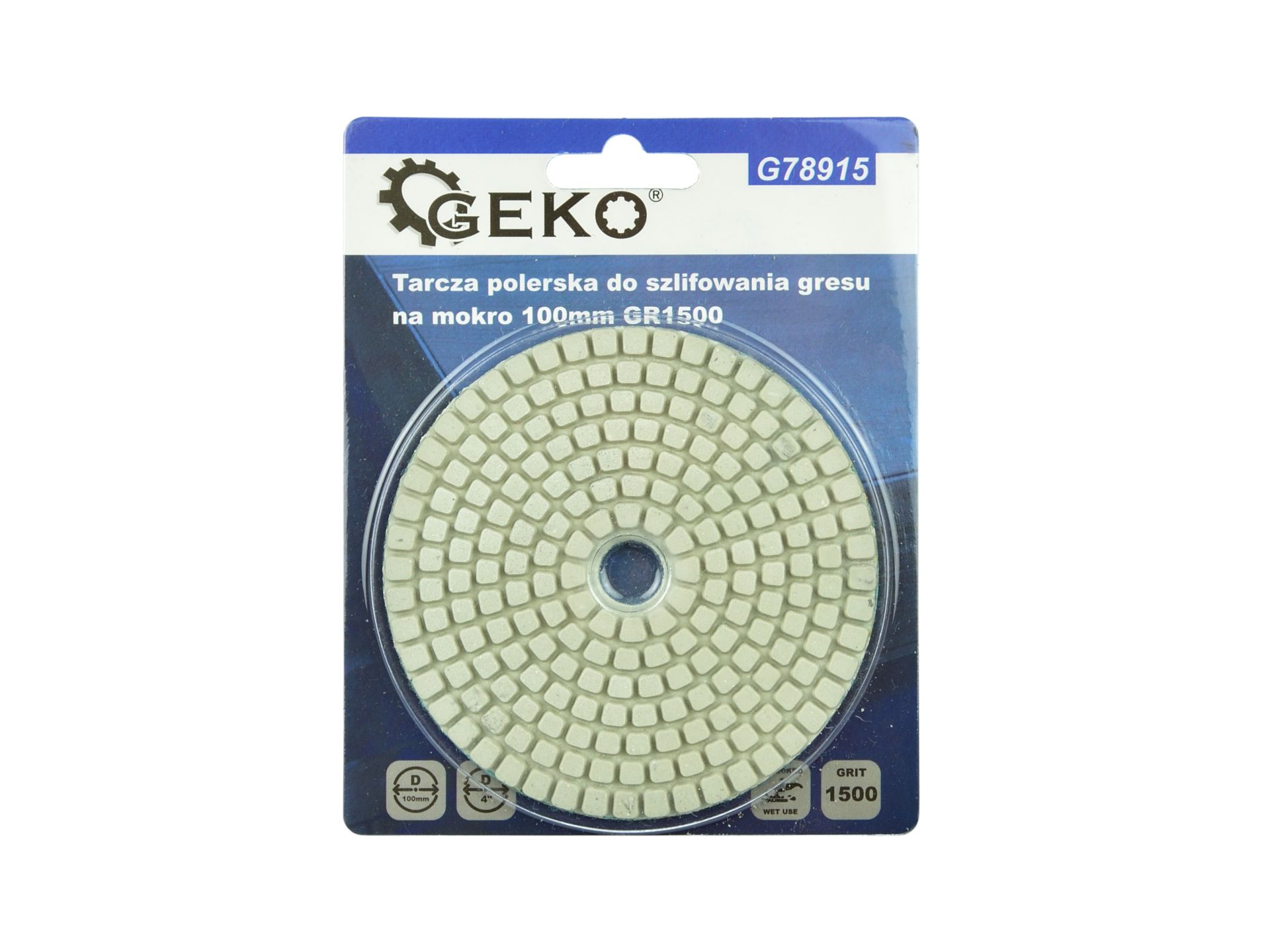 Leštiaci diamantový kotúč 100mm GR1500 - GEKO G78915