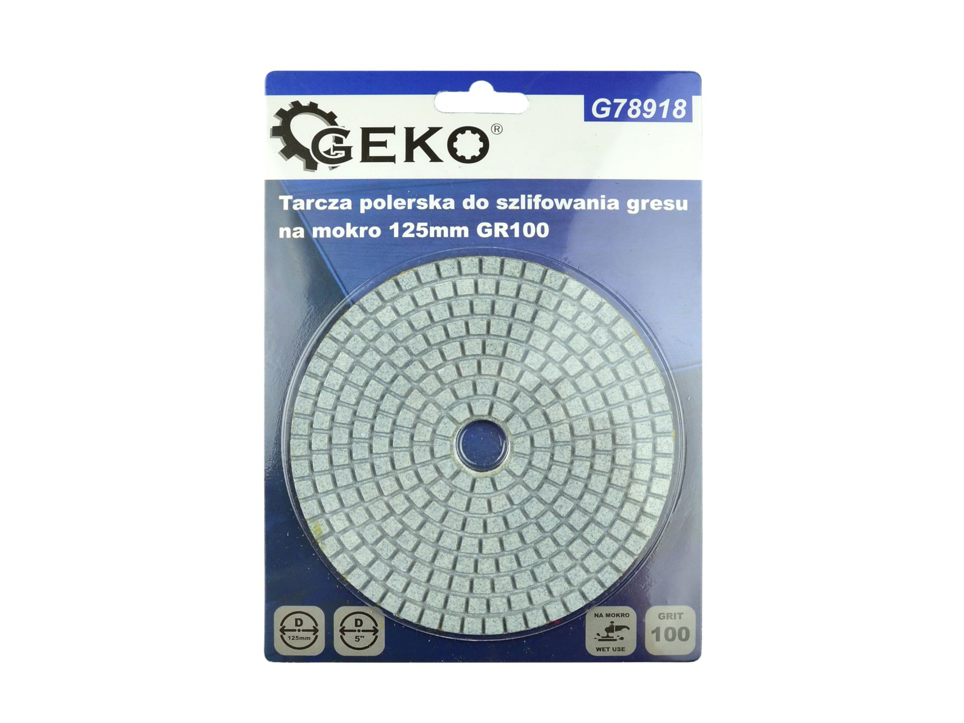 Leštiaci diamantový kotúč 125mm GR100 - GEKO G78918