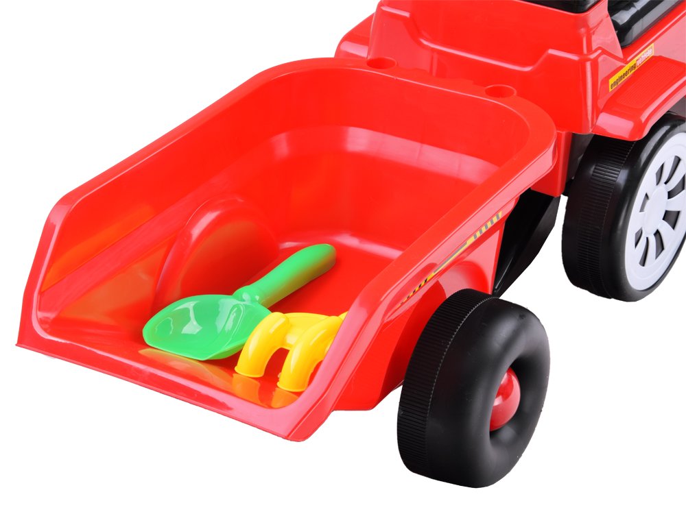 Joko Odrážadlo traktor s vlečkou, červená