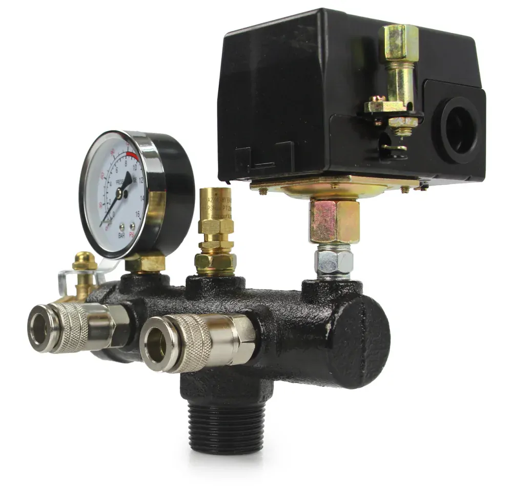Tlakový spínač s manometrom 6-8 bar 400V - MAR-POL M806986