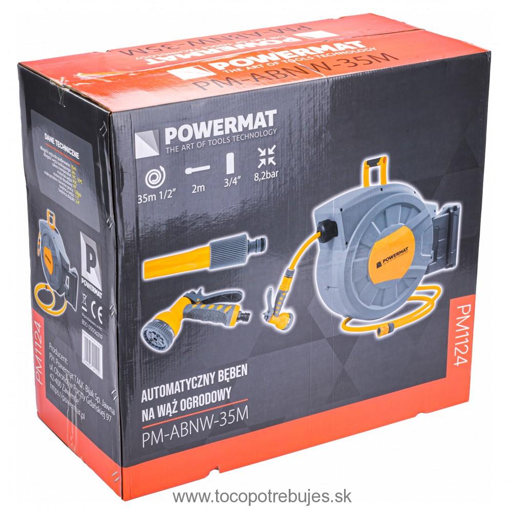 Samonavíjací bubon s hadicou na vodu PM-ABNW-35M - POWERMAT