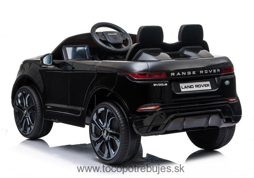LeanToys  Elektrické autíčko Range Rover Evoque, lakovaná, čierna