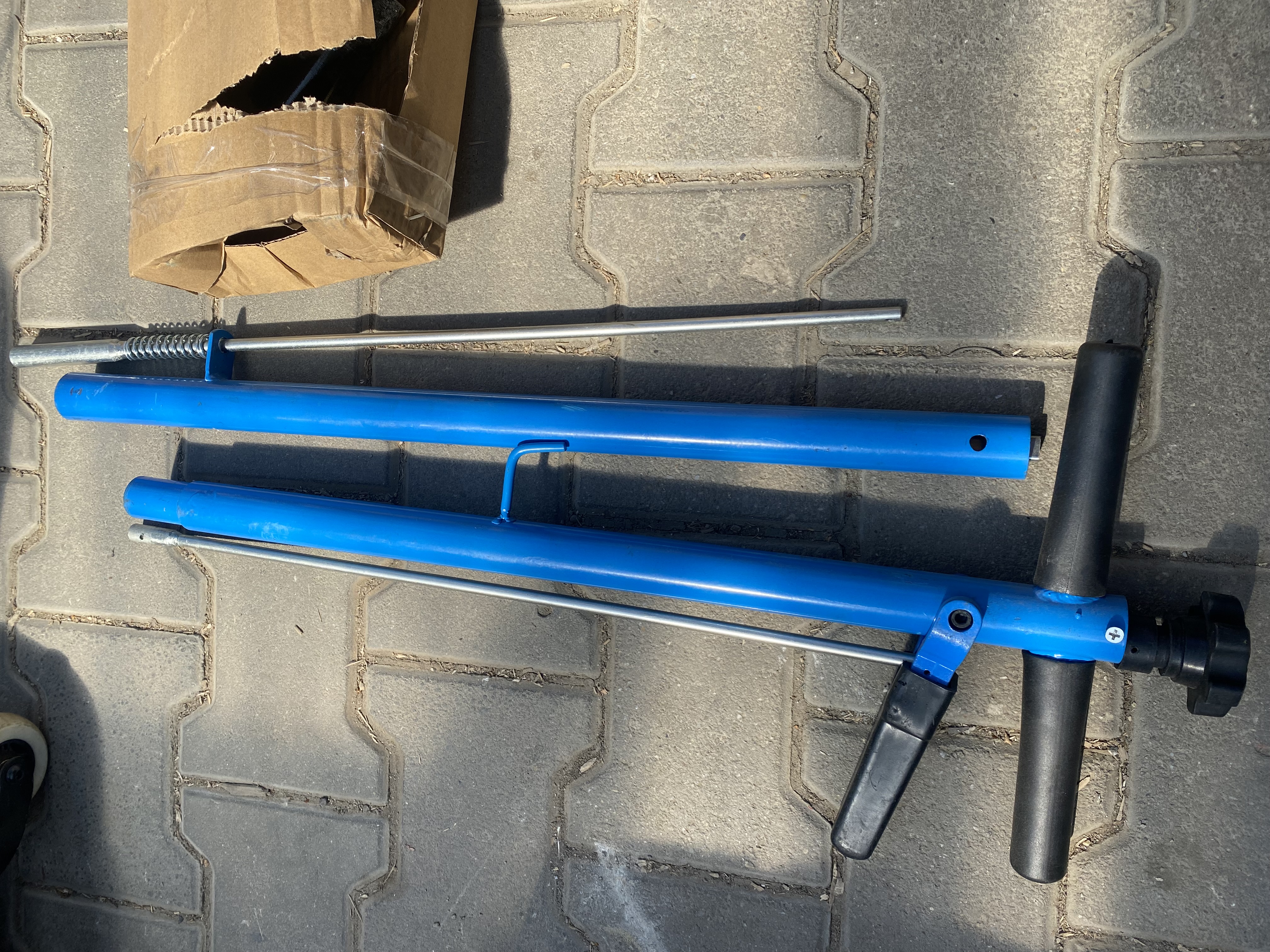 Pneumaticko-hydraulický zdvihák 35T - GEKO G02061, POUŽITÉ