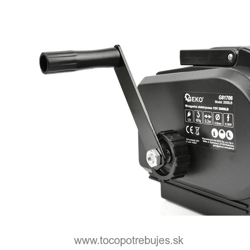 Prenosný navijak 12V 907 Kg (2000LB) - GEKO G81706