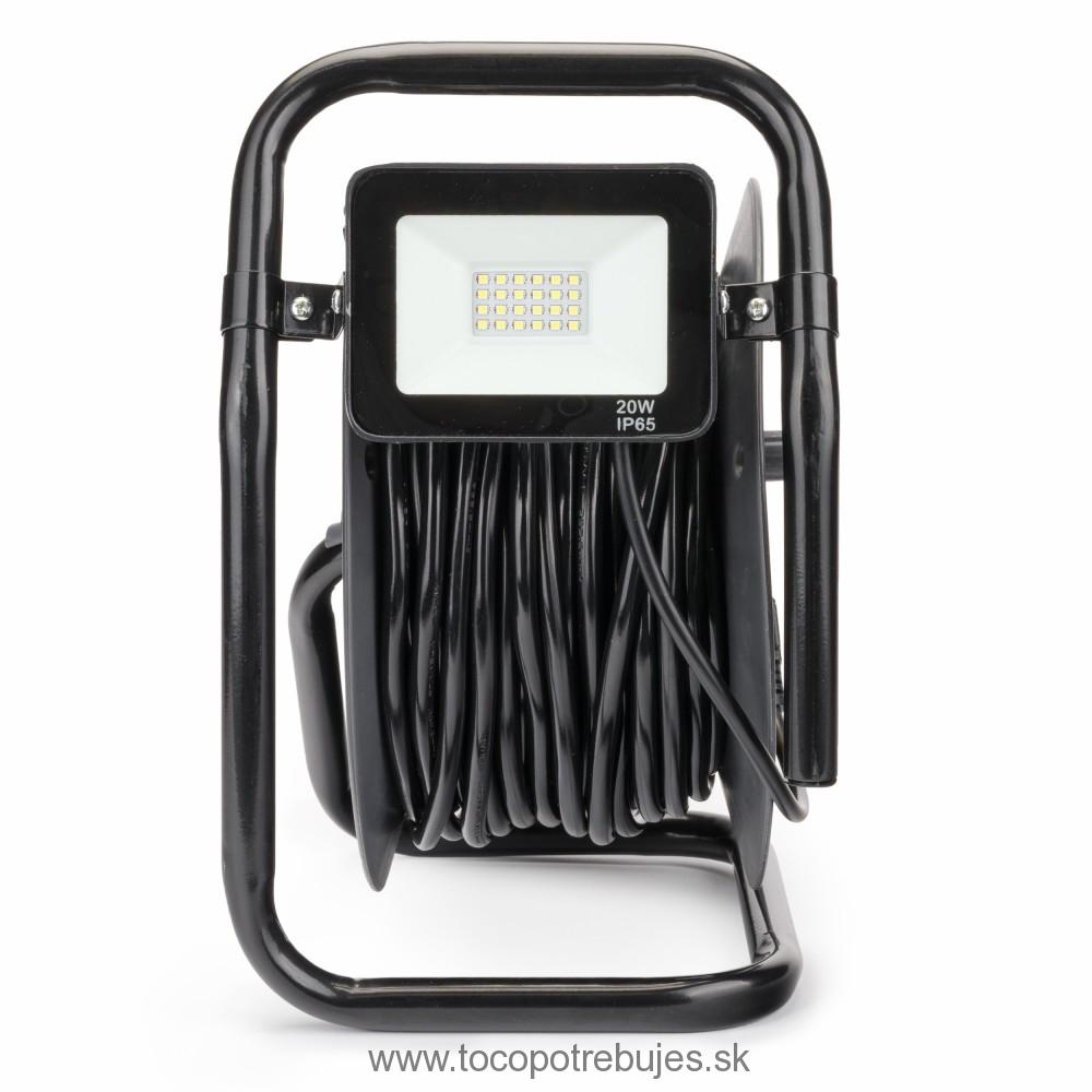 Predlžovací kábel na bubne + led lampa 3x2,5mm 30m - POWERMAT