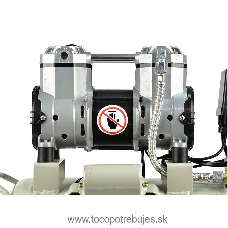 Bezolejový dvojpiestový kompresor 24L 980W - GEKO G80335