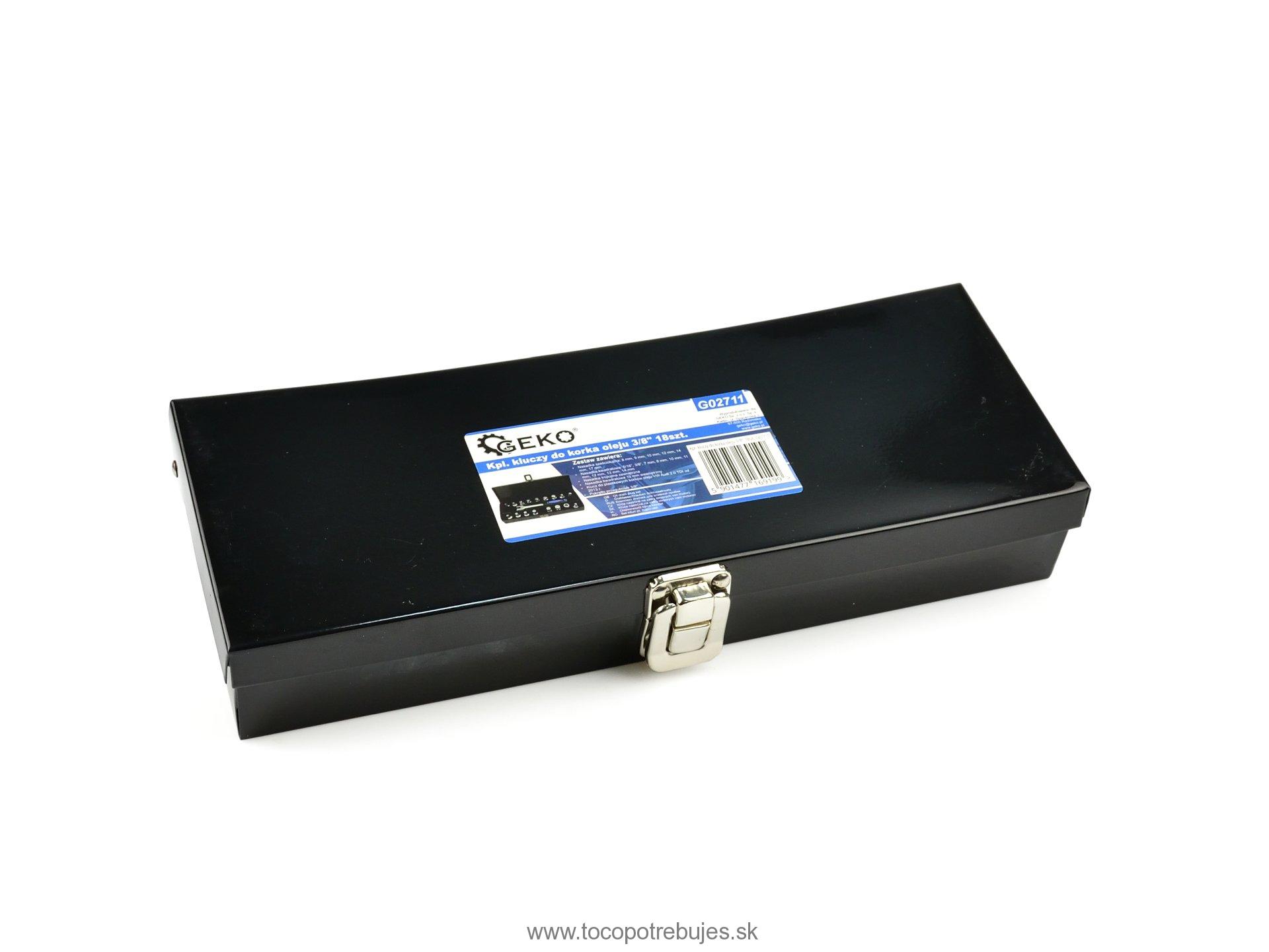 Kľúče na olejové zátky 3/8" 18ks - GEKO G02711