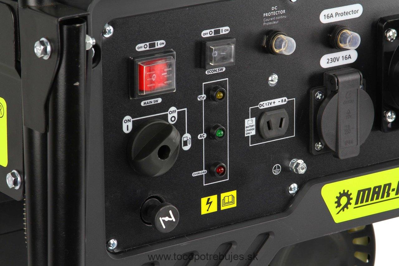Elektrocentrála 6000W 4-takt 12/230V s AVR - MAR-POL M82481