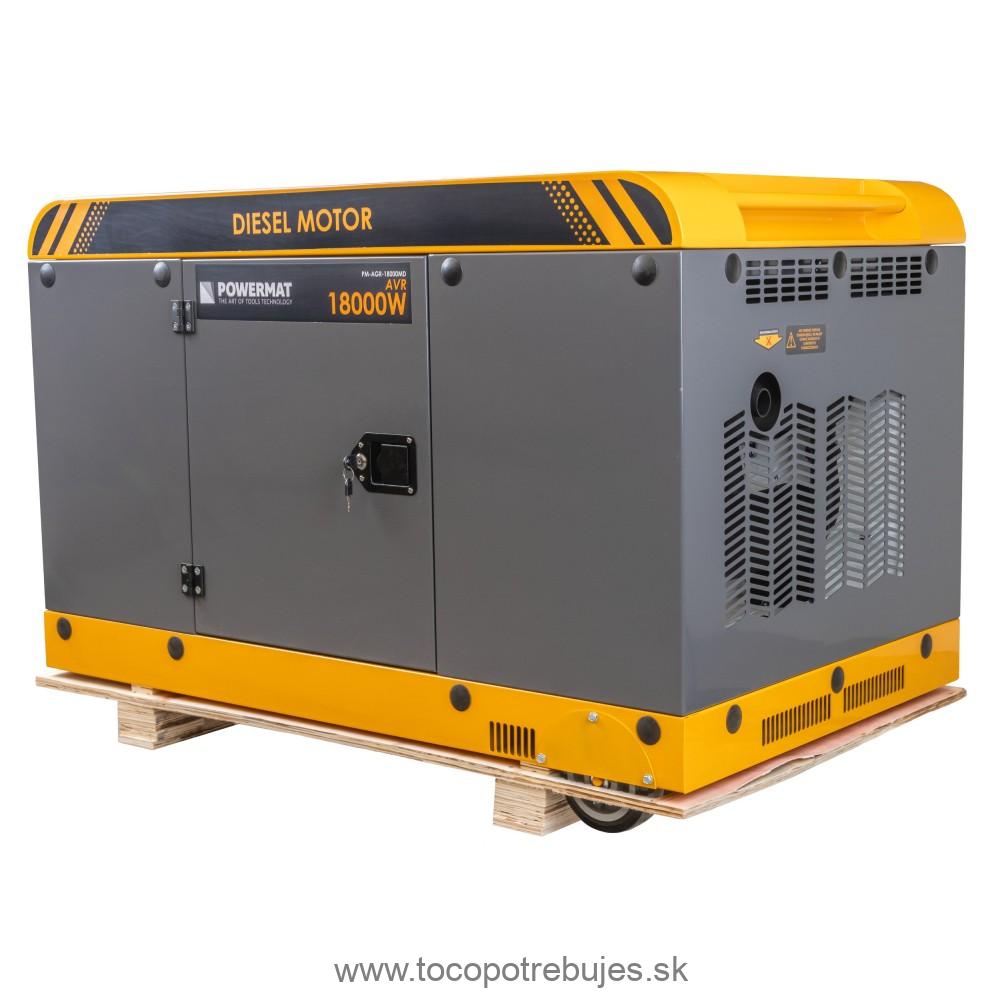 Dieselová elektrocentrála PM-AGR-18000MD s AVR - POWERMAT 