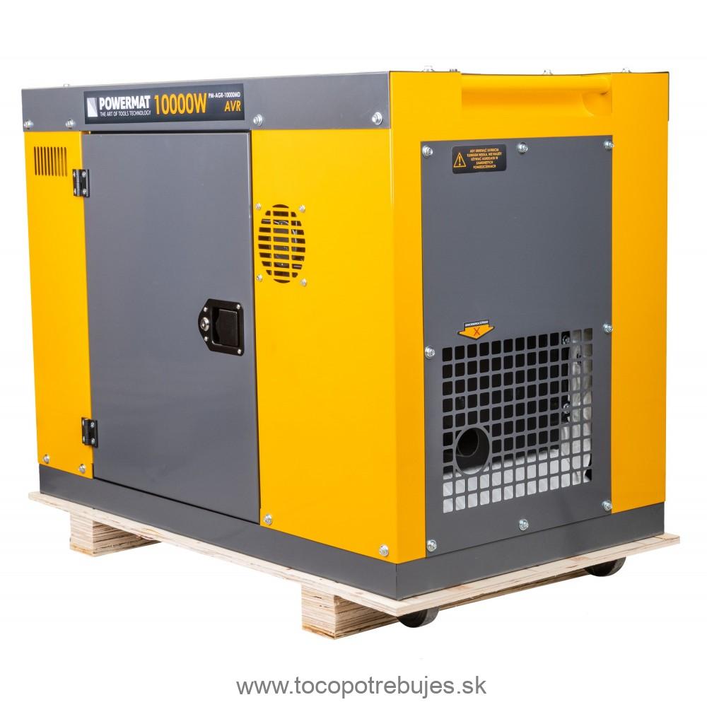Dieselová elektrocentrála PM-AGR-10000MD s AVR + ATS - POWERMAT 