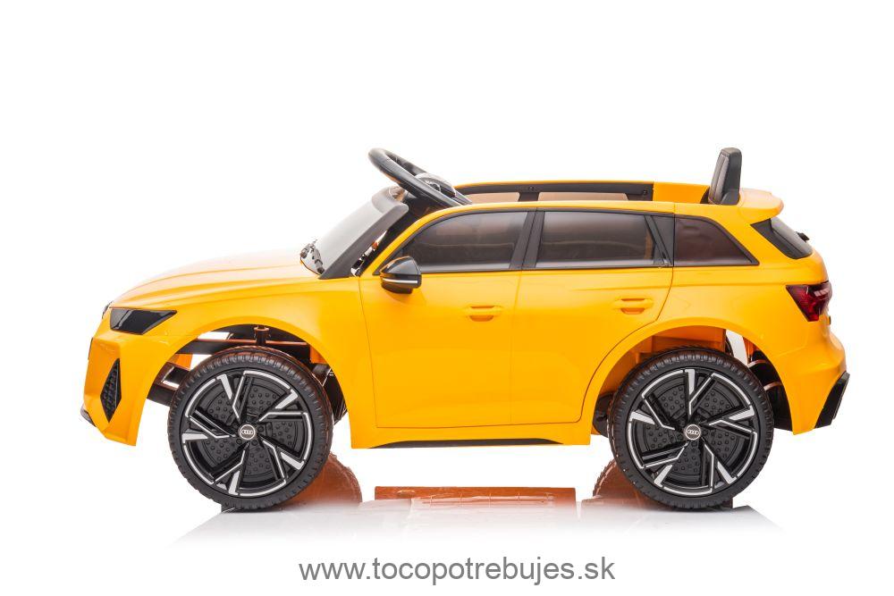 LeanToys Elektrické autíčko Audi RS6, žltá