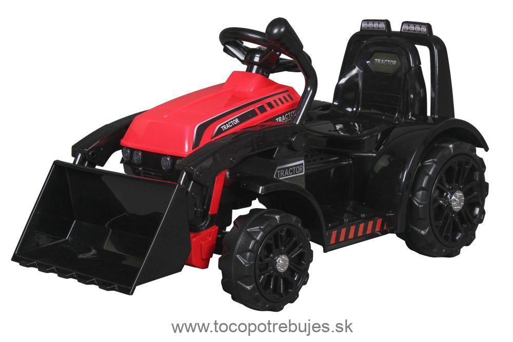 LeanToys Detský elektrický traktor ZP1001B s radlicou, červená