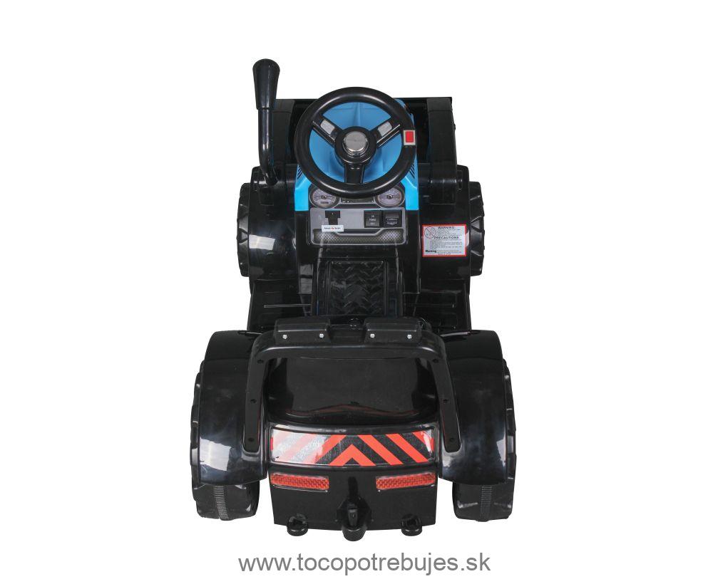 LeanToys Detský elektrický traktor ZP1001B s radlicou, modrá