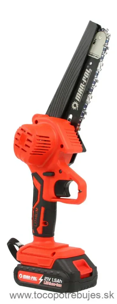 Akumulátorová reťazová píla 21V 1500mAh Li-Ion - MAR-POL M66164