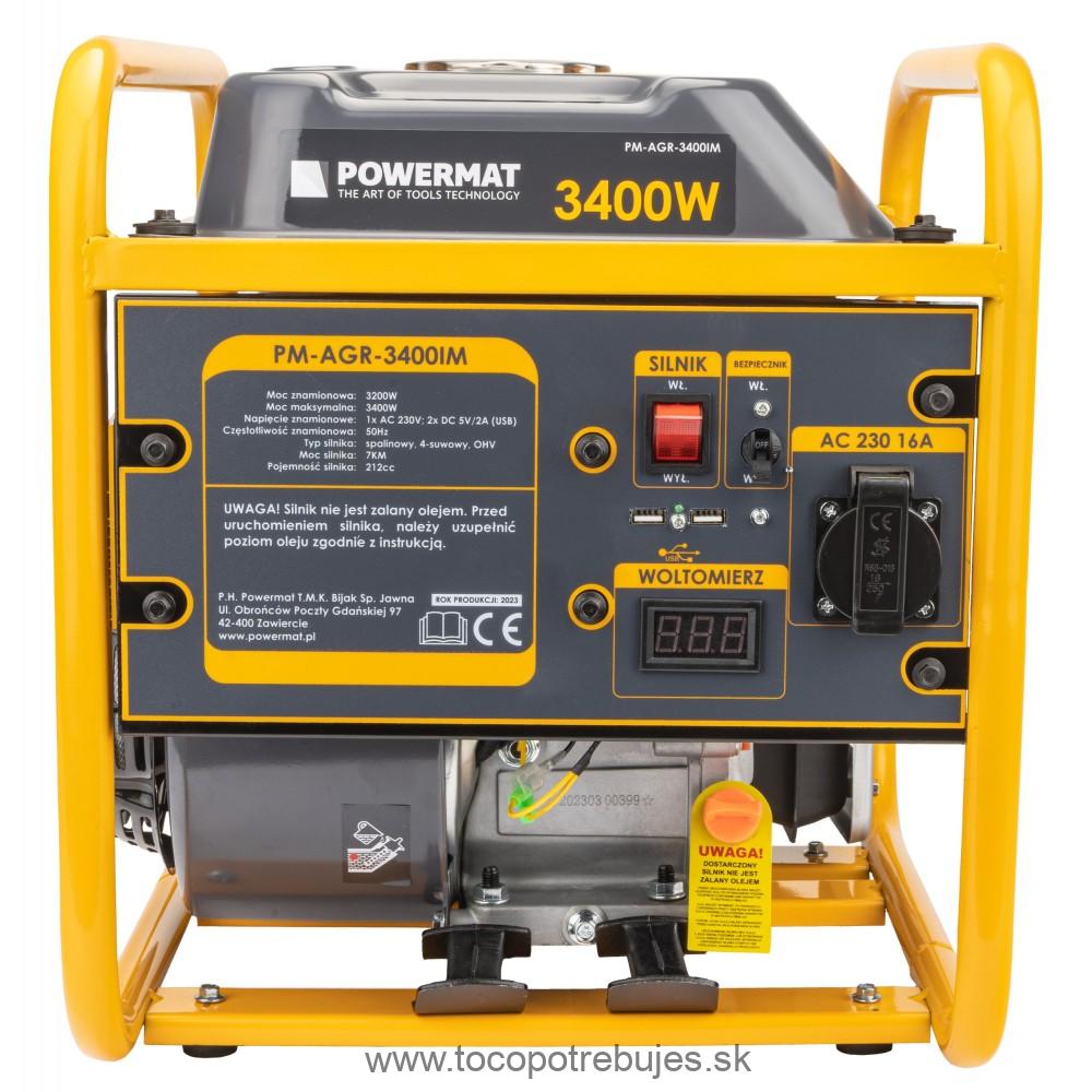 Elektrocentrála PM-AGR-3400IM s AVR - POWERMAT