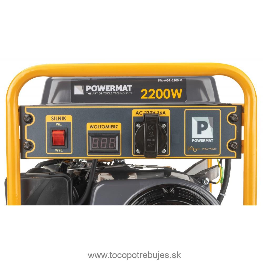 Elektrocentrála PM-AGR-2200IM s AVR - POWERMAT