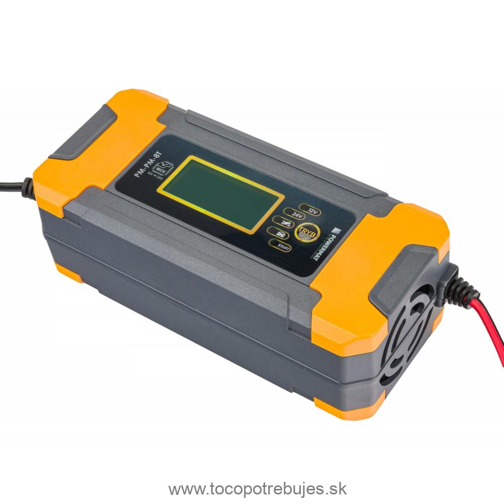 Mikroprocesorový batériový usmerňovač 12/24V PM-PM-8T