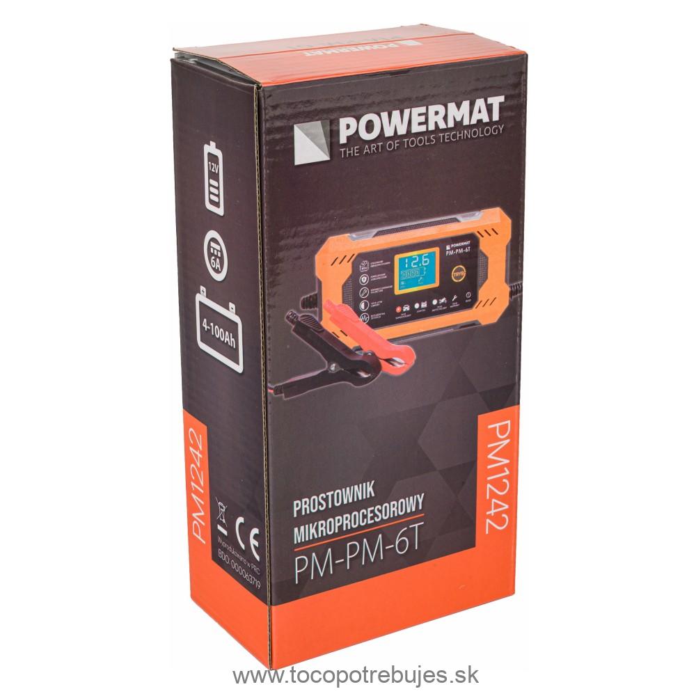 Mikroprocesorový batériový usmerňovač 12V PM-PM-6T