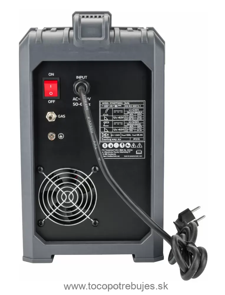 Invertorová zváračka RED TECHNIC RTMSTF0002 Migomat MIG MAG MMA TIG LIFT 250A Synergy