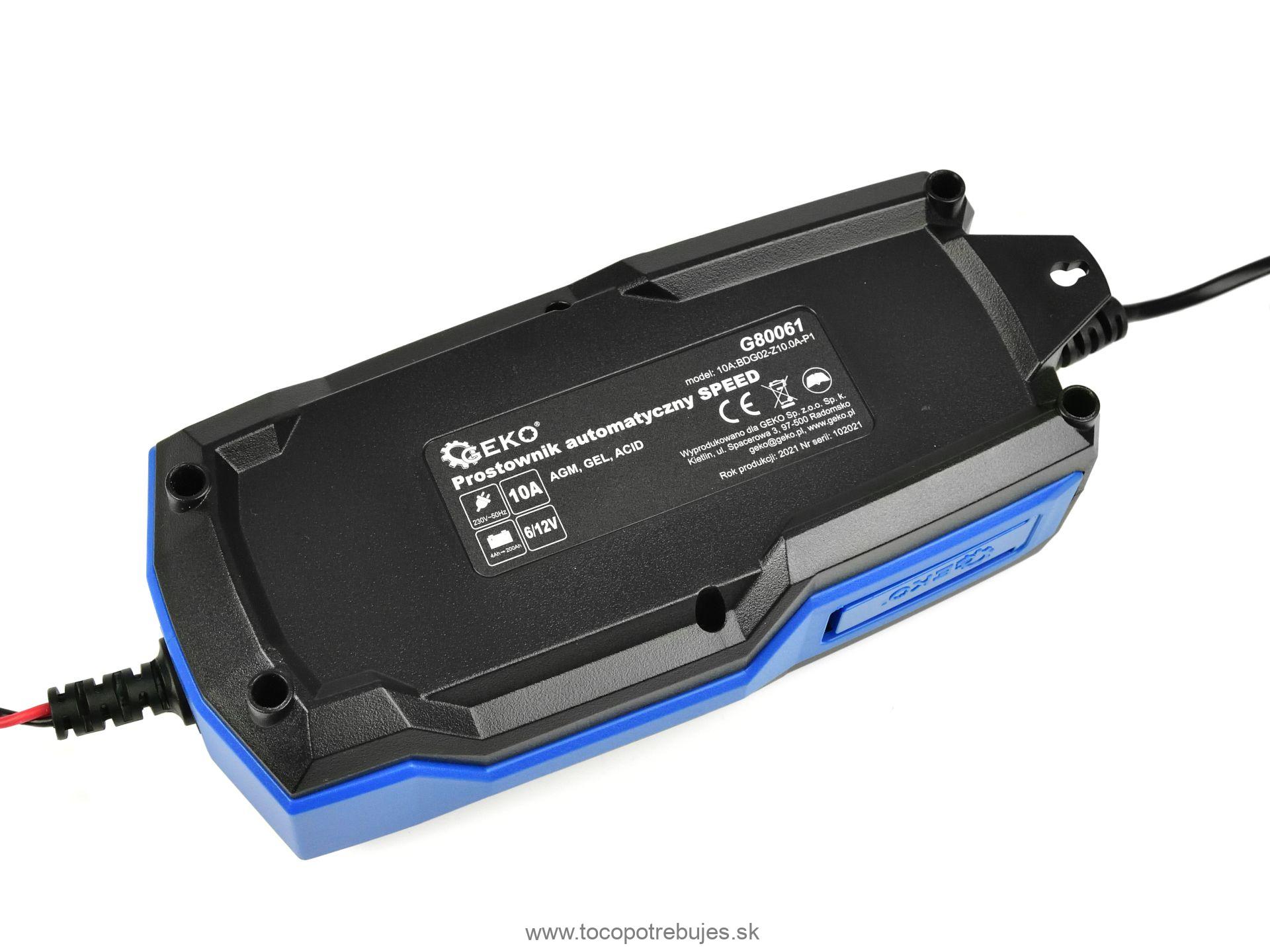 Automatická nabíjačka 6/12V 10A 4Ah-200Ah - GEKO G80061