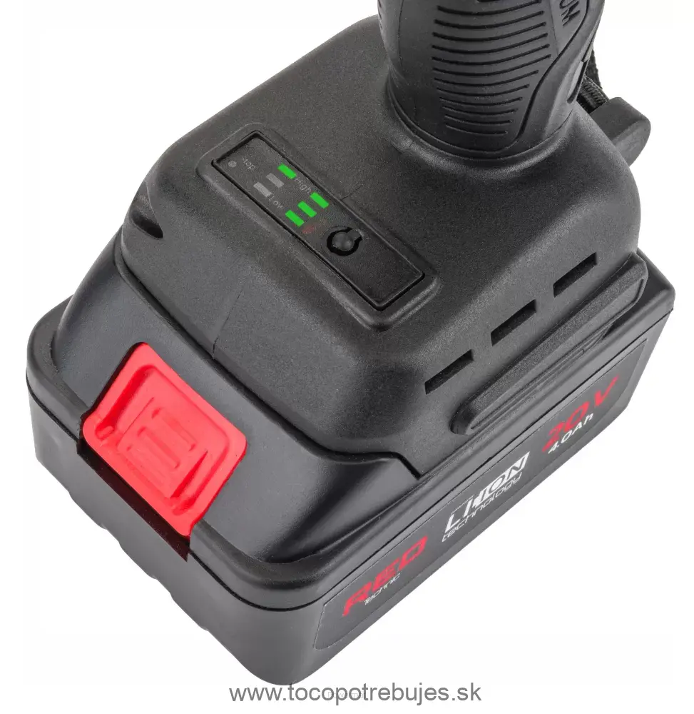 AKU rázový uťahovák RTAKU0026 20V 4Ah 380Nm - RED TECHNIC