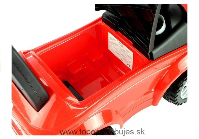 LeanToys Detské odrážadlo 613W červená + biele svetlá L2889 