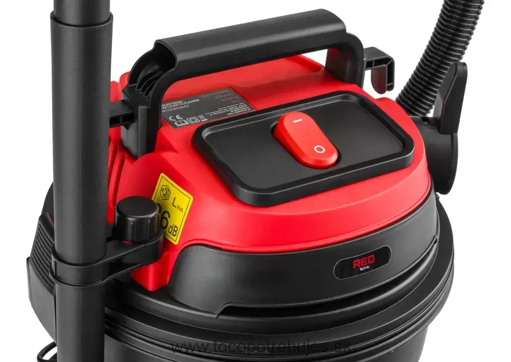 Vysávač na súché a mokré vysávanie 2000W RTODP0043 - RED TECHNIC
