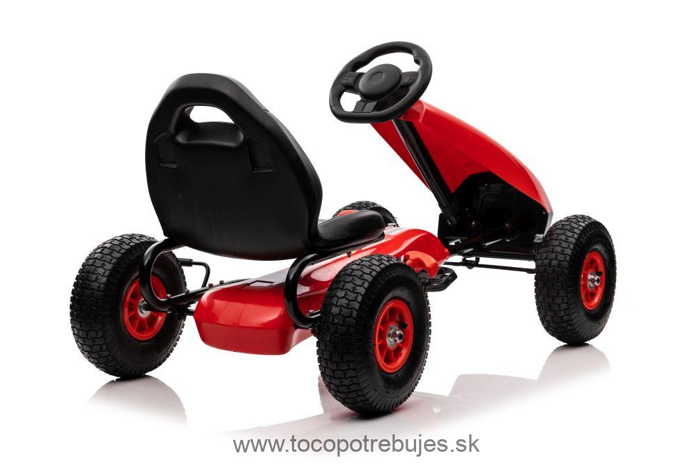 LeanToys L11908 Gokart šlapacia kára G208 - červená