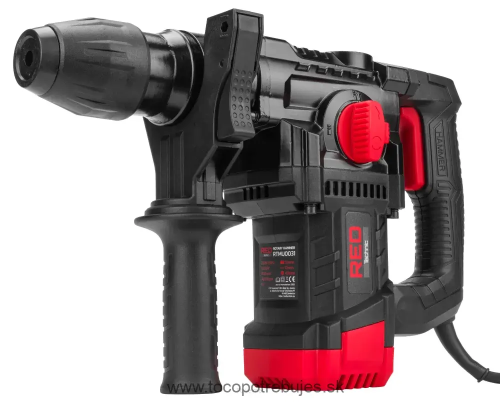 Vŕtacie a búracie kladivo SDS+ 2200W, RTMU0031 - RED TECHNIC