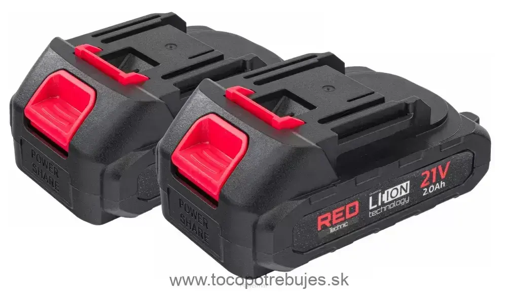 Akumulátorová reťazová píla 21V 2000mAh Li-Ion - RED TECHNIC RTMPA0064