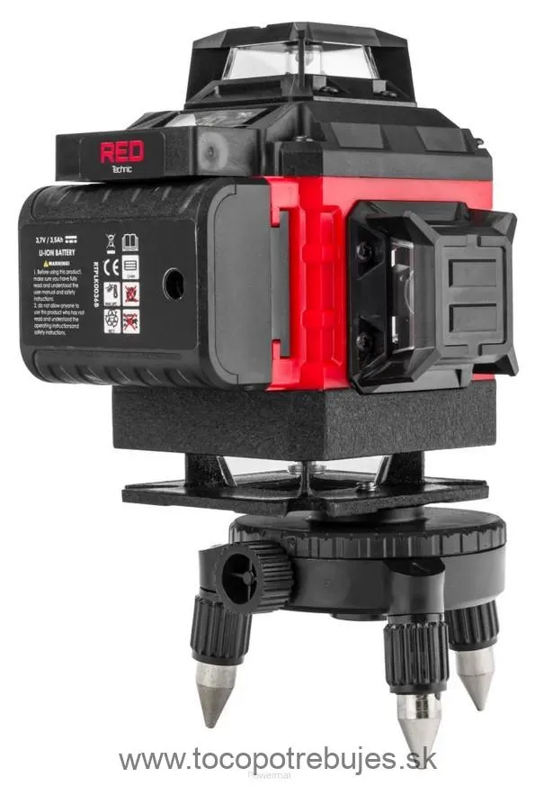 LASEROVÝ KRÍŽOVÝ LASER 4D 360 ZELENÝ RTPLK0036
