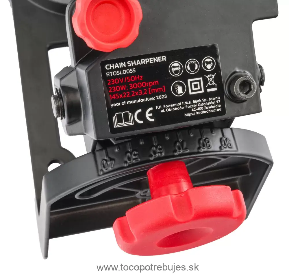 Indukčná ostrička na pílové reťaze RTOSL0055, 230W - RED TECHNIC RTOSL0055