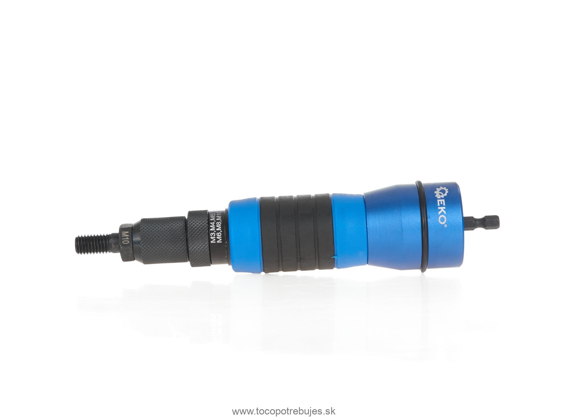 Nitovací adaptér na vŕtačku M3-M10 - GEKO G01359