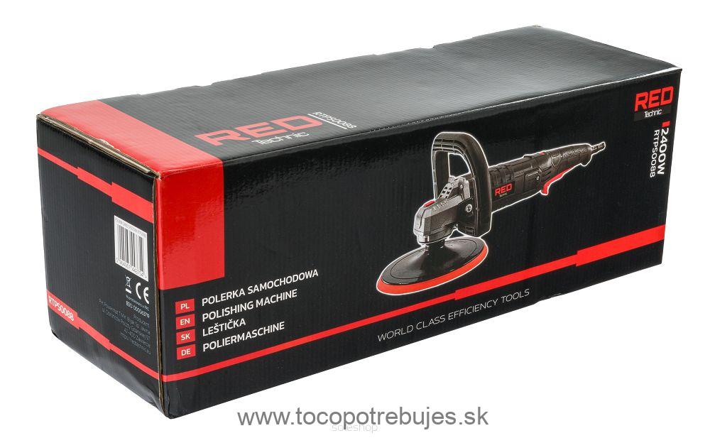 Leštička na auto s 5 podložkami 2400W RTPS0088 - RED TECHNIC