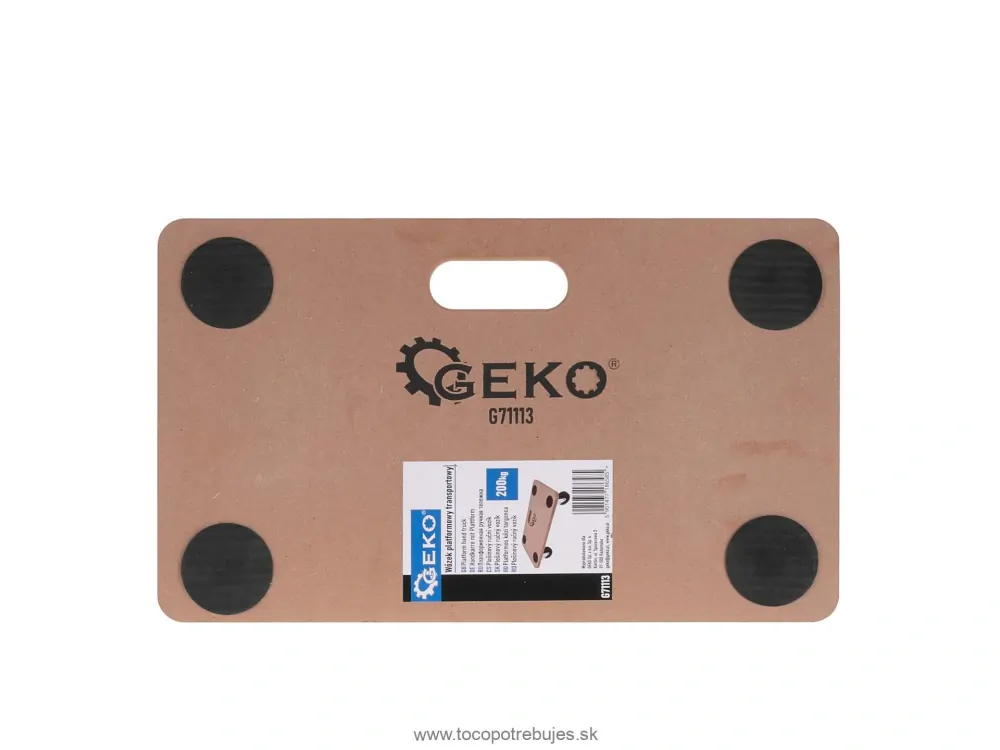 Plošinový transportný vozík 200kg - GEKO G71113