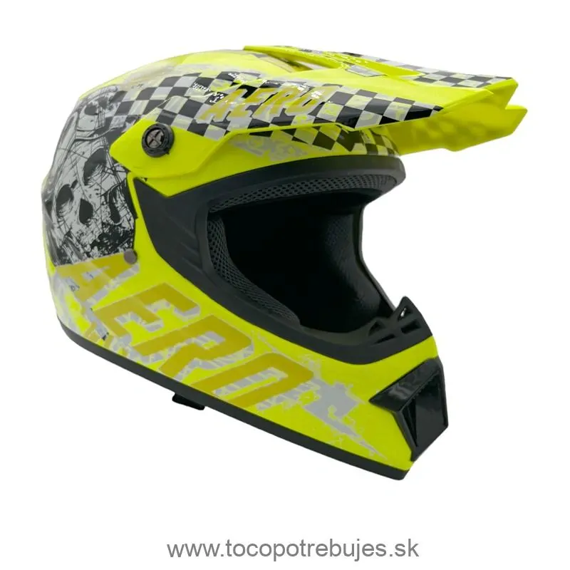 Detská helma Skeleton Yellow