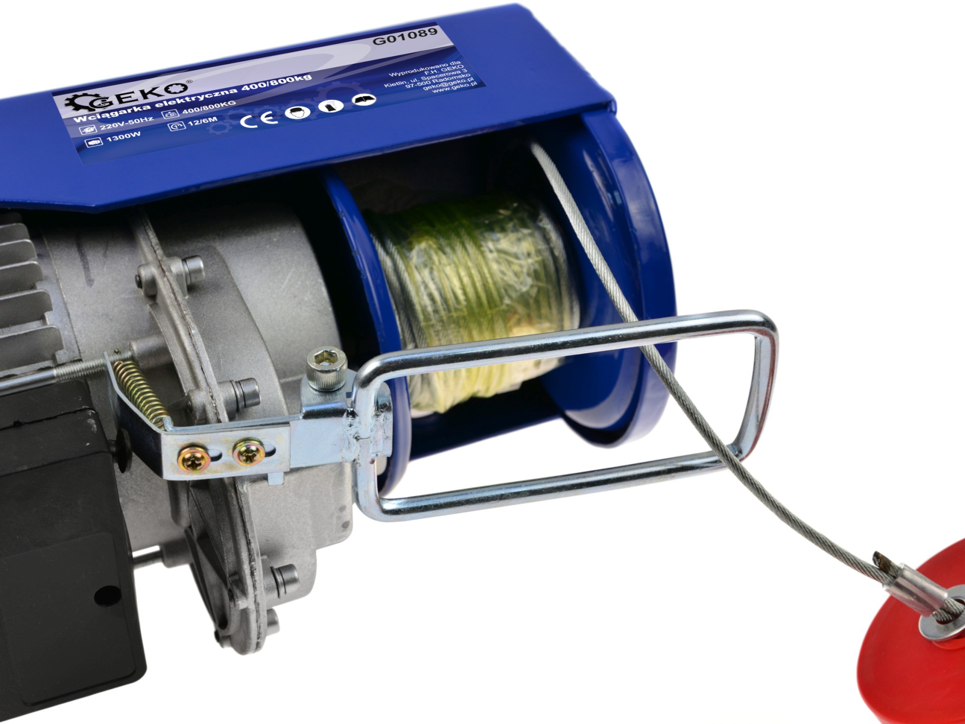 Elektrický lanový navijak 400/800 kg - GEKO G01089