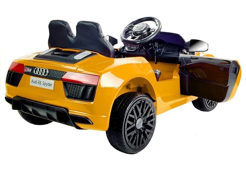 LeanToys Elektrické autíčko Audi R8, 2x45W motor, žlté