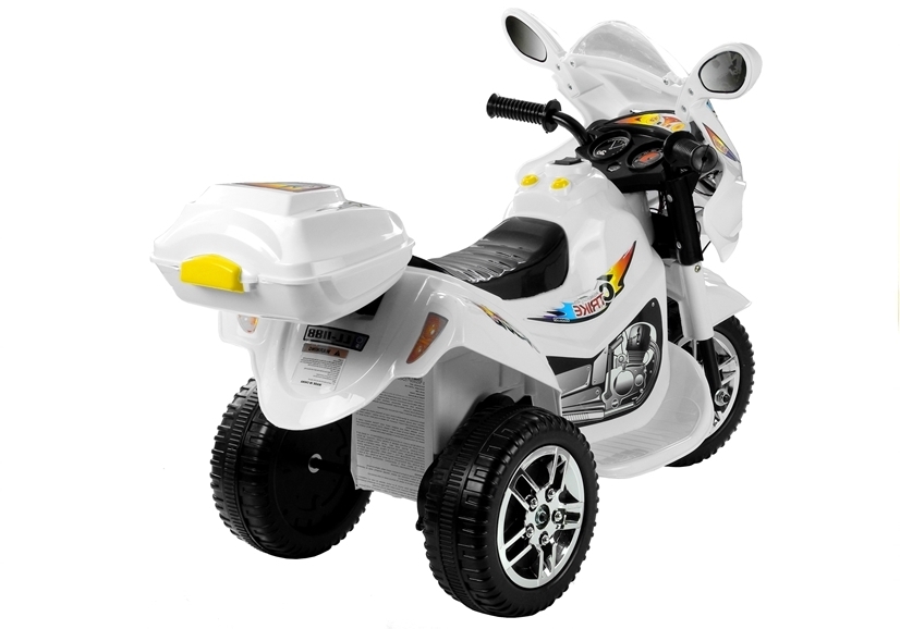 LeanToys Elektrická motorka BJX-88 - biela
